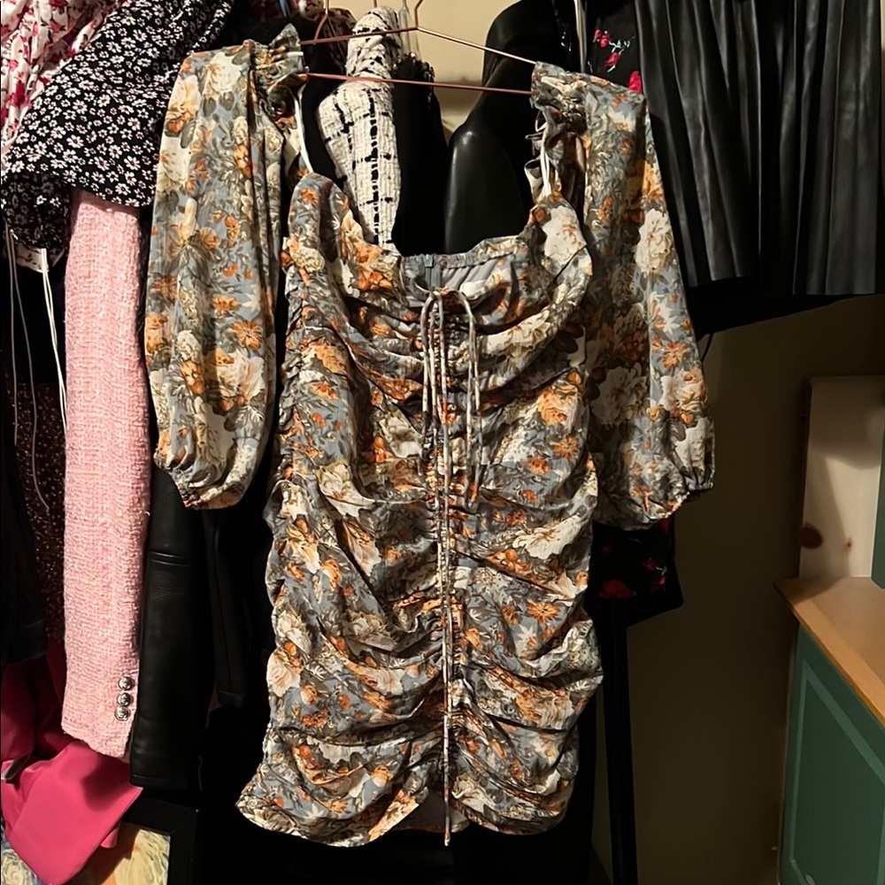 Hello Molly - Floral Ruched Dress
